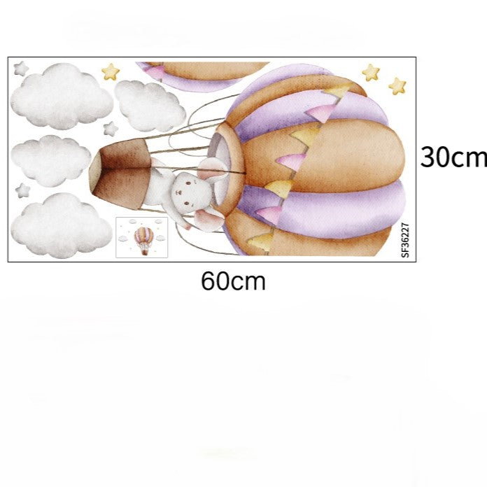 Kuumailmapallo -seinätarra