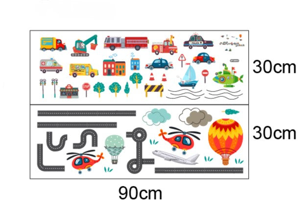 Seikkailu kaupungissa -seinätarra