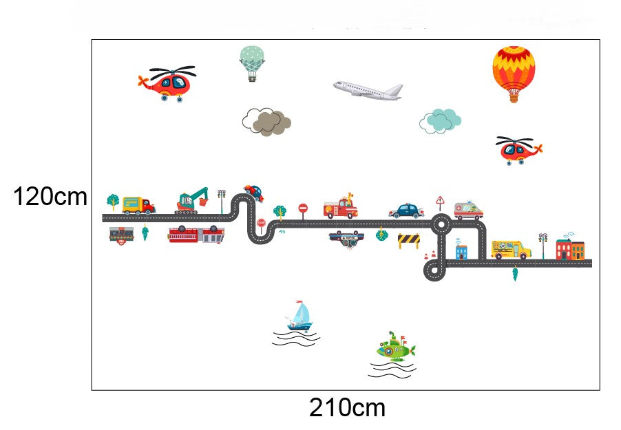 Seikkailu kaupungissa -seinätarra
